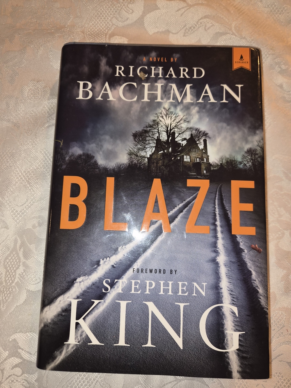 Blaze by Richard Bachman — Black & Orange Hardcover Coffee Table Book